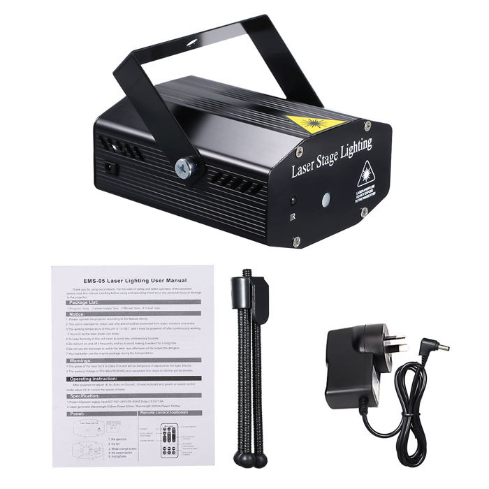 LE01 Disco Laser – Mini Laserový Projektor Světlo (Zelený + Červený)