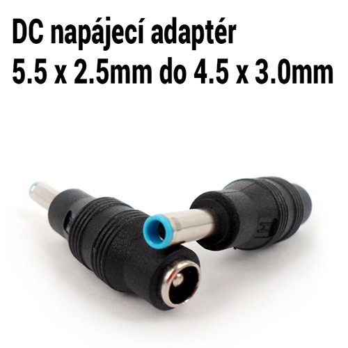 DC napájecí adaptér 5.5x2.5mm na 4.5x3.0mm