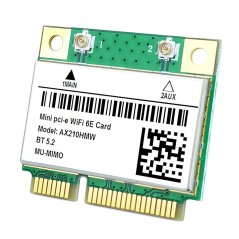 Intel AX210 WiFi 6E Mini PCIe Card