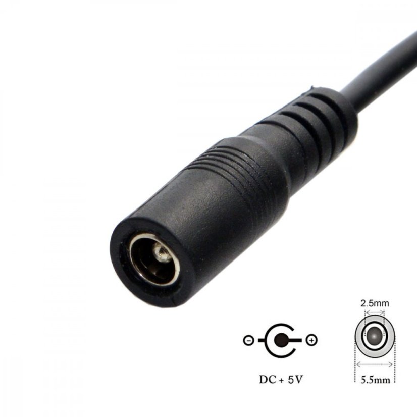 Kabel UC-233 USB Type-C to 5.5x2.1mm jack