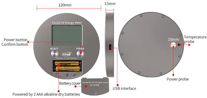 UV Radiation Meter LS128 - Professional UV LED Tester