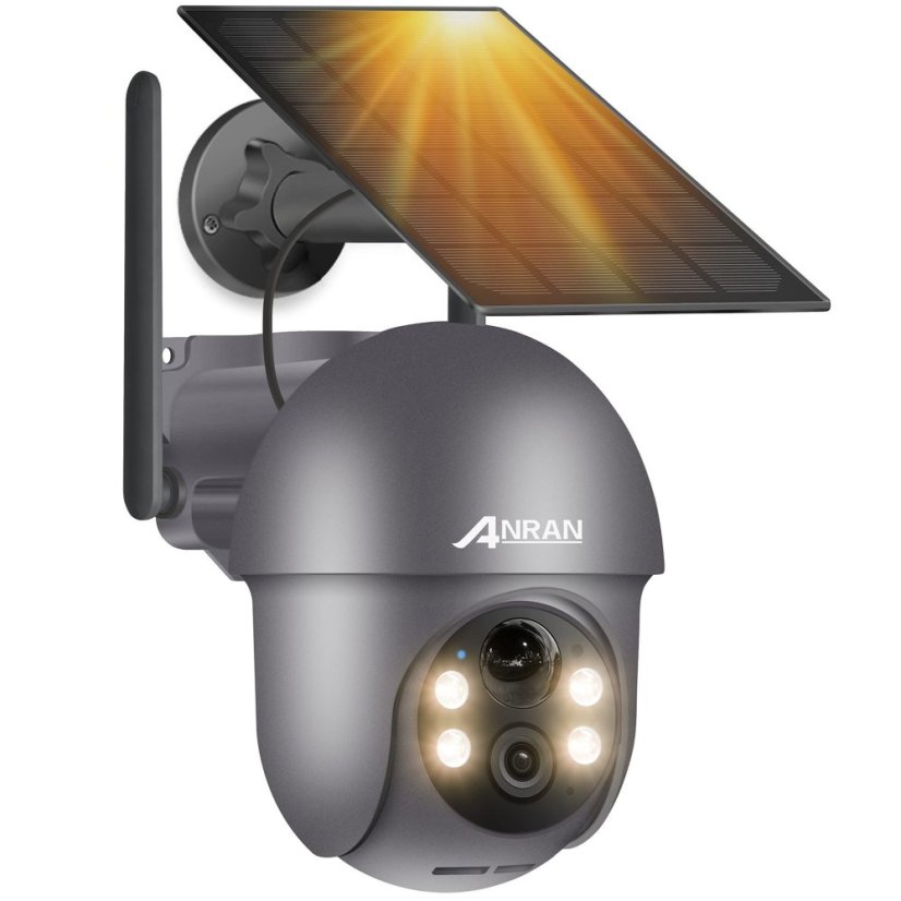 Q3 Max 5MP Wi-Fi Rotating Camera with Rechargeable Battery and 3W Solar Panel