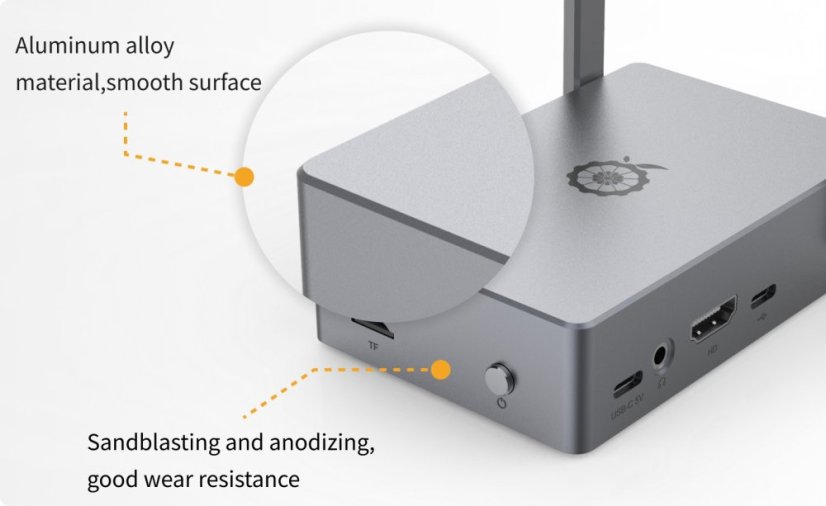 Kryt pro Orange Pi 5 a Pi 5B s anténami