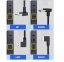 USB 2.0 Extension Cable, Male-Female, Curved, 0.5m