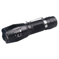 E17B 3W UV LED + 3W Biela LED Dvojitá Výkonná Svítilna so Zoomom
