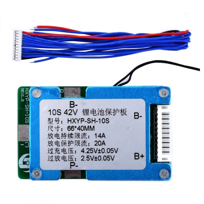 BMS module HXYP-SH-10S 10-cell 42V 14A