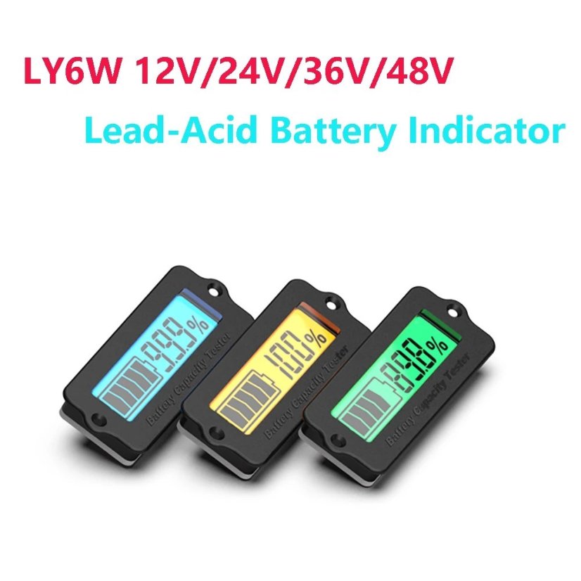 LY6N 12V-48V LCD Měřič Stavu Baterie