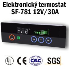 SF-781 12V/30A - Elektronický termostat pre chladenie