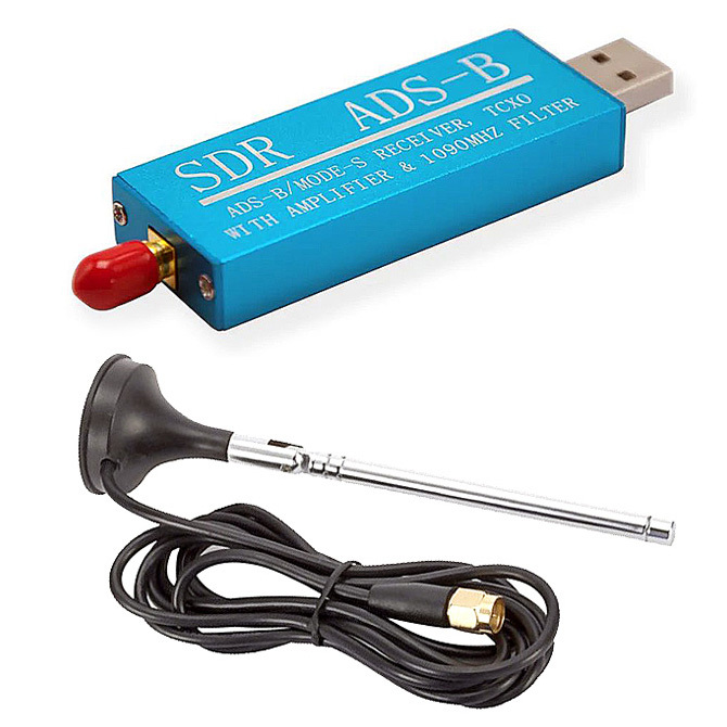 QS9010 ADS-B USB RTL-SDR 1090MHz Letecký Signál Příjímač