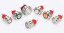 LED Tlačítkový spínač 12V, 20A, 22mm, IP67 - Bez symbolu