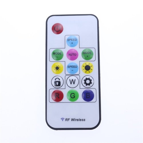 Mini RF ovladač pro RGB LED pásky 5-24V s 14 tlačítky