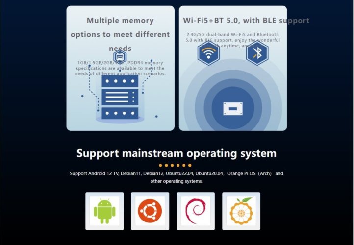 Orange Pi 2W - Výkonný čtyřjádrový procesor pro široké použití