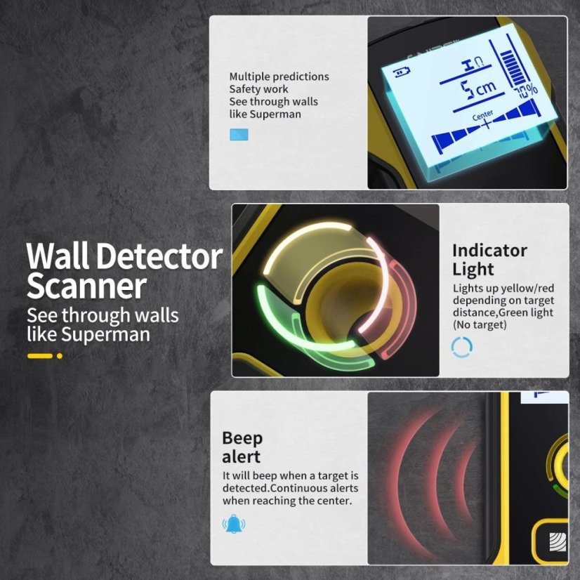 FNIRSI WD-01: Smart Wall Scanner and Metal Detector