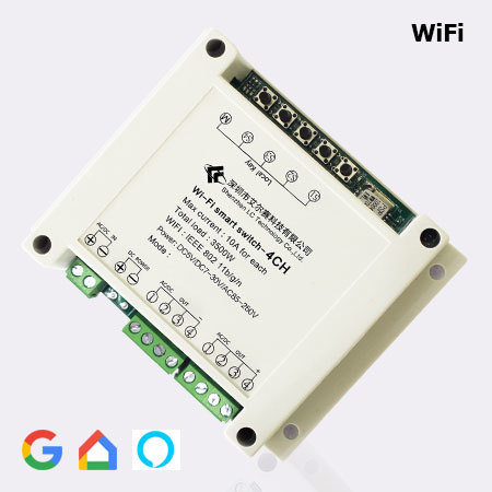 4-kanálový bezdrátový přepínač Smart Home WiFi LC-EWL-4R-HS - Model: LC-EWL-4R-HS-A2 (220V)