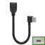 USB 2.0 Extension Cable, Male-Female, Curved, 0.5m