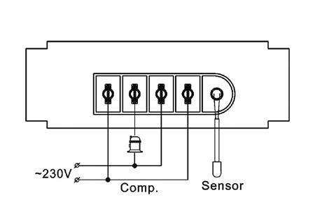 SF-150 220V/30A - Elektronický regulátor termostat pro chlazení a vytápění