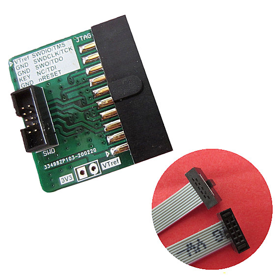 JTAG Adaptér 20pin na SWD 10pin s Kabelem 1.27mm