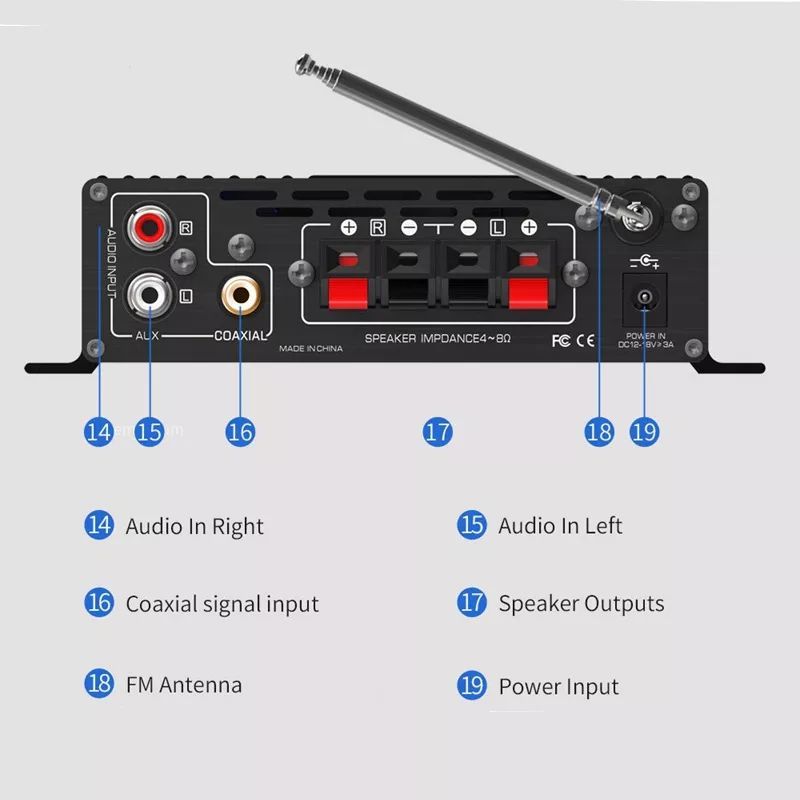 LP-A8BT Zesilovač 4v1 s Bluetooth