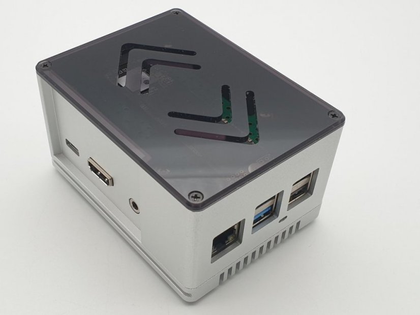 ecoPI PRO HP: Hliníkové pouzdro pro ROCK PI 4 - Barva: Černá