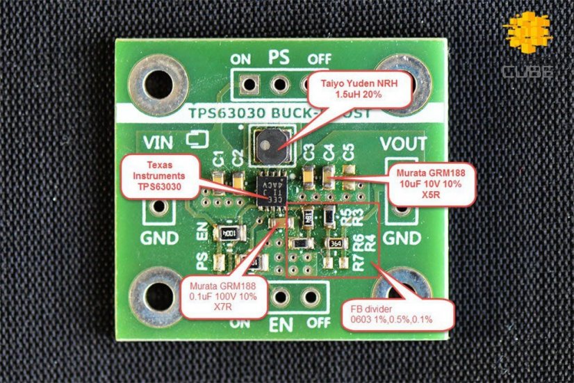 TPS63030 Buck-Boost Converter s vysokou účinností