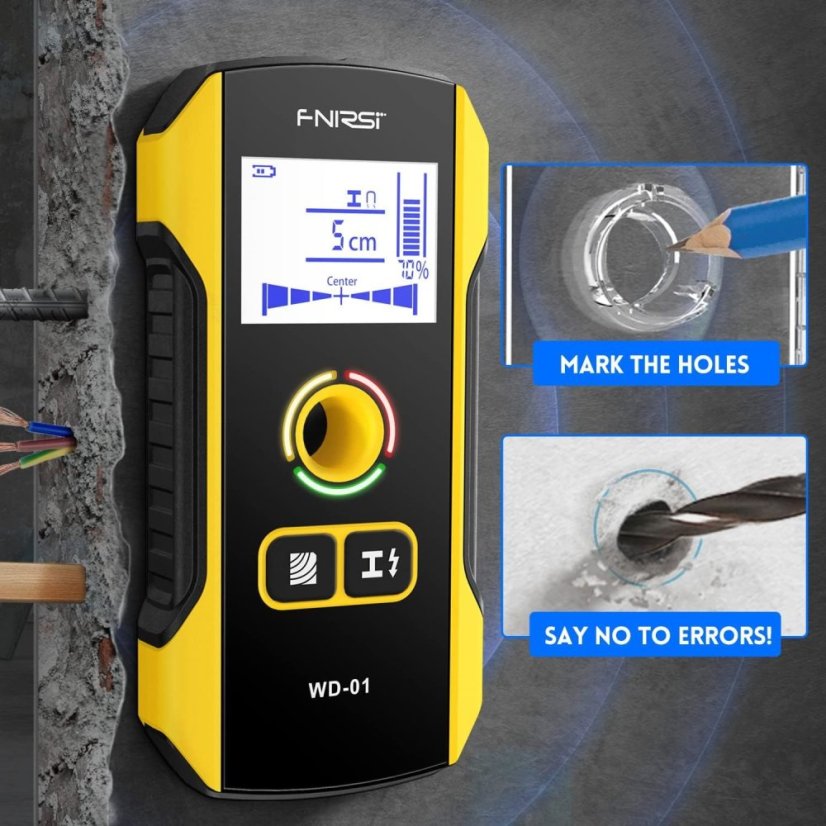 FNIRSI WD-01: Smart Wall Scanner and Metal Detector