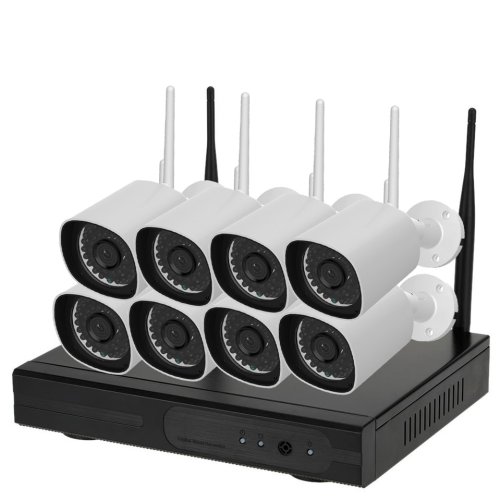 RGB-8H21A-WT 8CH Bezdrátový IP kamerový set - NVR WiFi kit + 8x 1080p IP Kamery