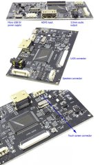 X4 40Pin LVDS HDMI Ovládací Doska pre TFT Displeje