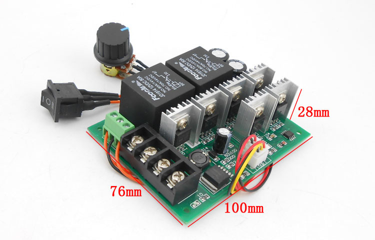 PWM DC 10V-50V 40A - Regulátor otáček pro stejnosměrné motory