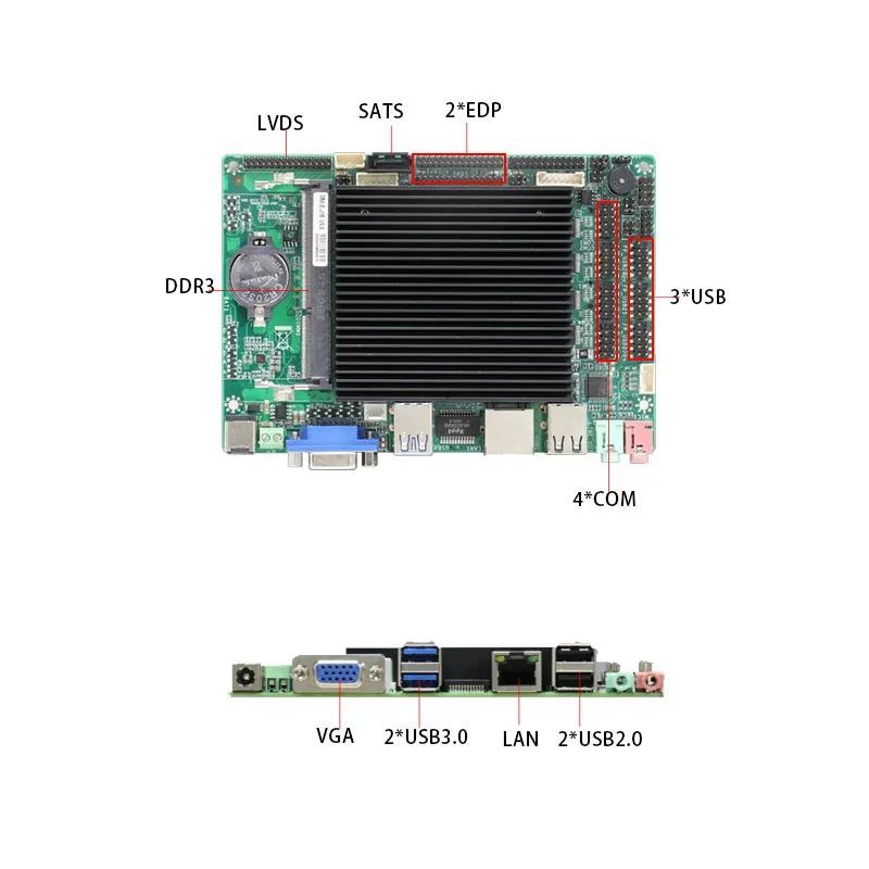 E-J18 x86 J1900 Industrial SBC Motherboard