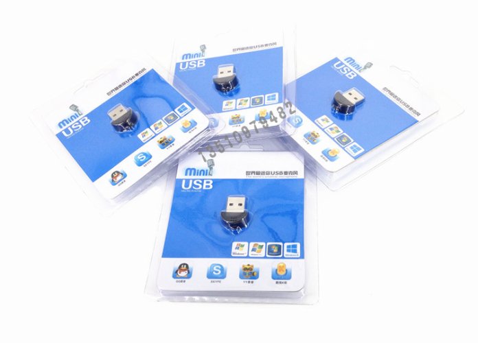 MC-1UN0 mini USB mikrofon černý