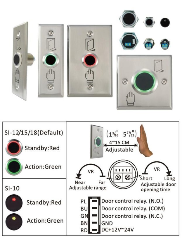 Touchless Switch with IR Sensor, 12-24V – SI-12