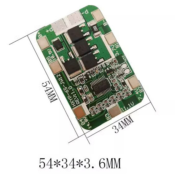 HXYP-6S-JW12 BMS 6článkový modul pro Li-Ion 24V 14A