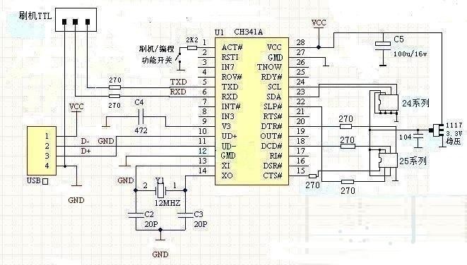 USB programátor EEPROM Flash BIOS s CH341A - 450+ podporovaných obvodů