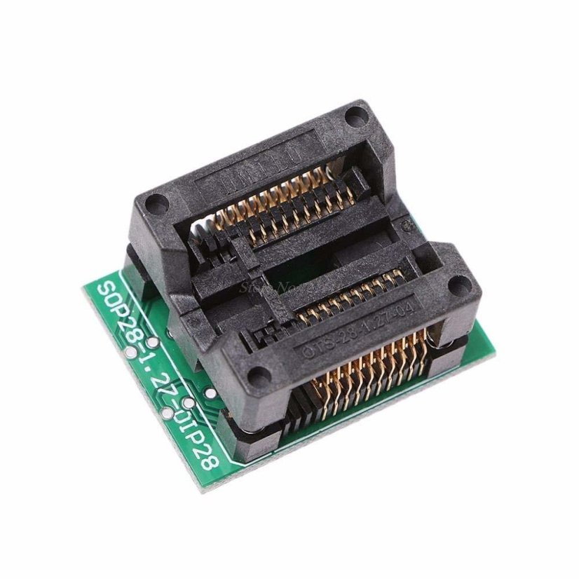 Adaptér pro SMD 28 pin SOP28 na DIP28 OTS-28-1.27-04