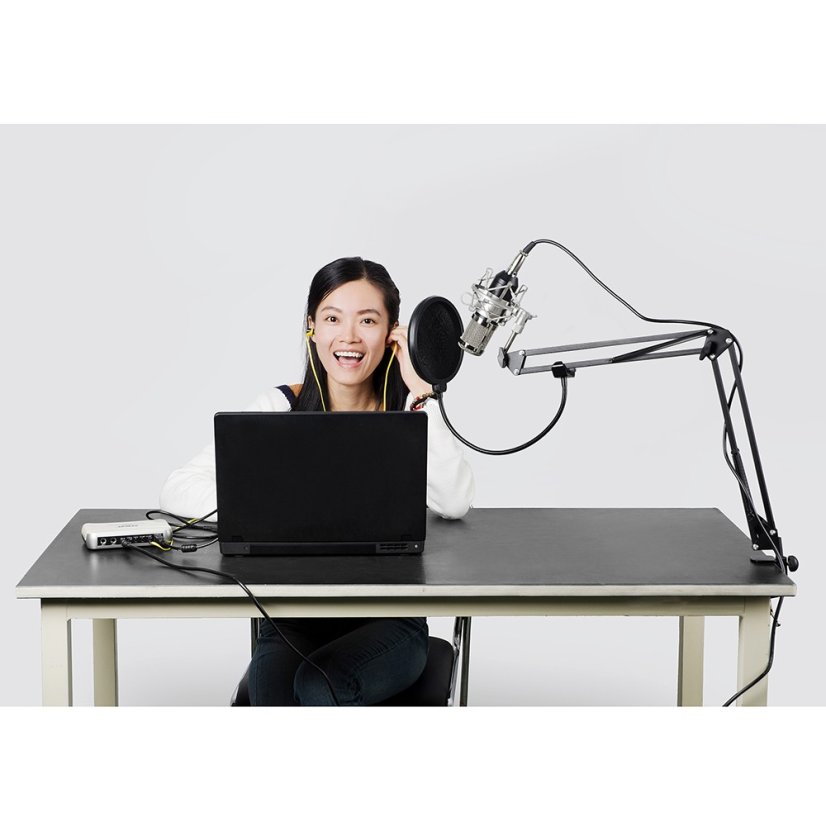 BM-800 Profesionální studiový kondenzátorový mikrofon - Barva: Bílá