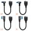USB 3.0 prodlužovací kabel, samec-samice, zahnutý