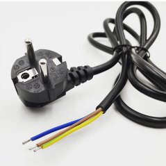 AC Power Cable 3x0.75mm - 1.5m with EU Plug
