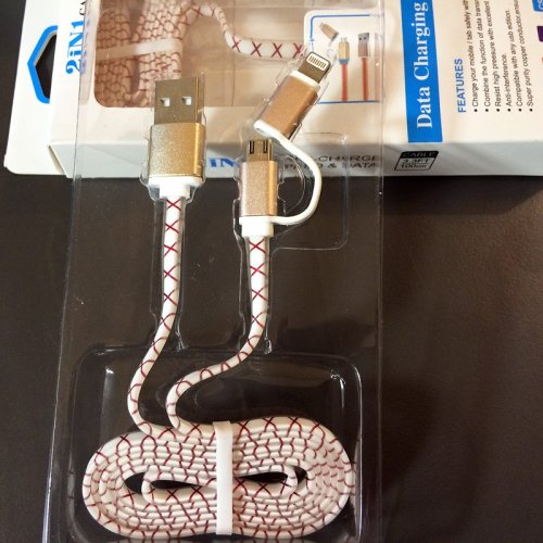D-U102 2v1 kabel pro synchronizaci a nabíjení - iPhone a Samsung