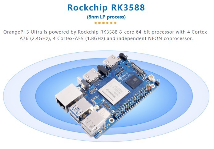 OrangePi 5 Ultra - Extrémně výkonný mini počítač