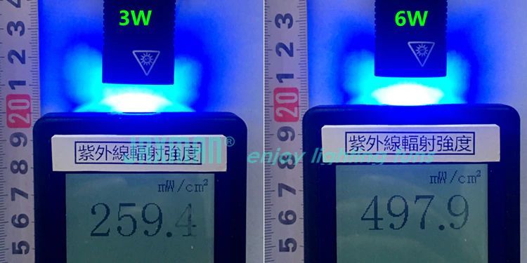 JAXMAN U1c 365nm UV LED Flashlight with ZWB2 Filter