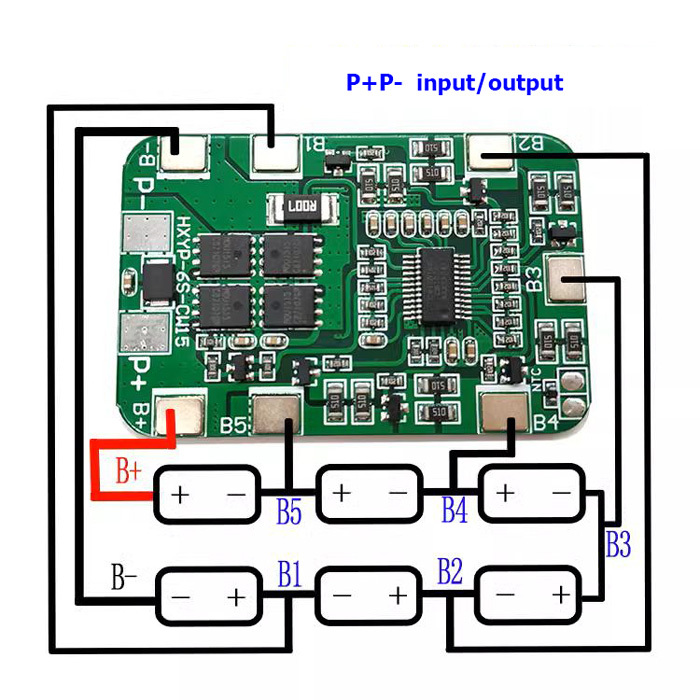 HXYP-6S-CW15 6S 24V 14A BMS