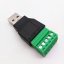USB A na svorkovnici 5pin, šroubová svorka, adapter