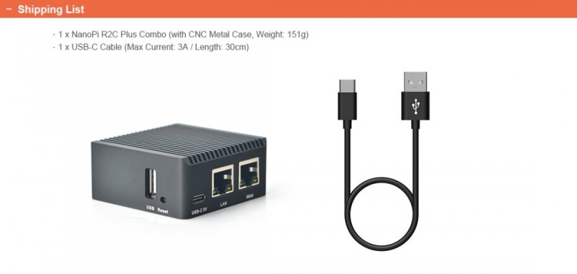 NanoPi R2C Plus - Výkonný vývojový kit s 8GB úložištěm