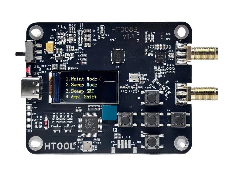 HT008B Dvoukanálový RF Signálový Generátor 50MHz-6.4GHz