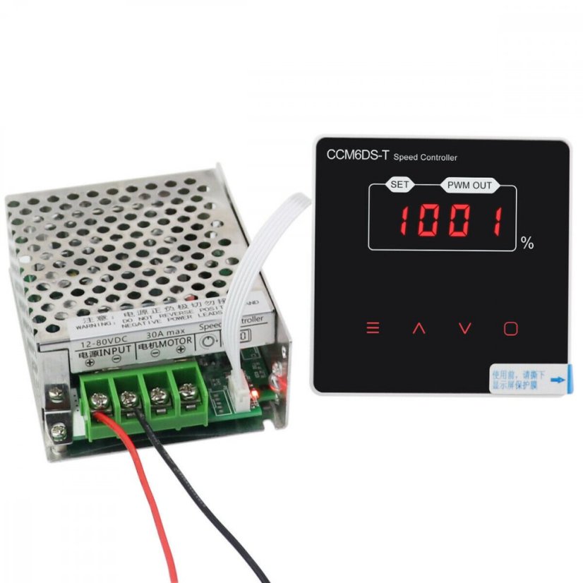 CCM6DS-T 12V-80V 30A LCD PWM Regulátor pro DC Motory