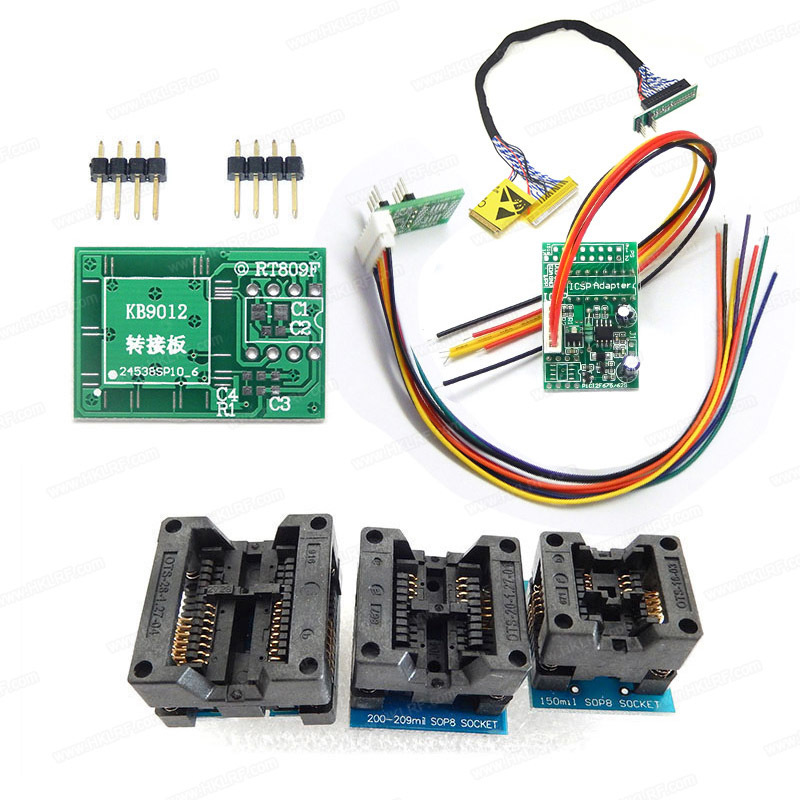RT809F Programátor s obsáhlou sadou adaptérů