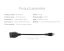 USB OTG Cable with A to Micro USB Adapter