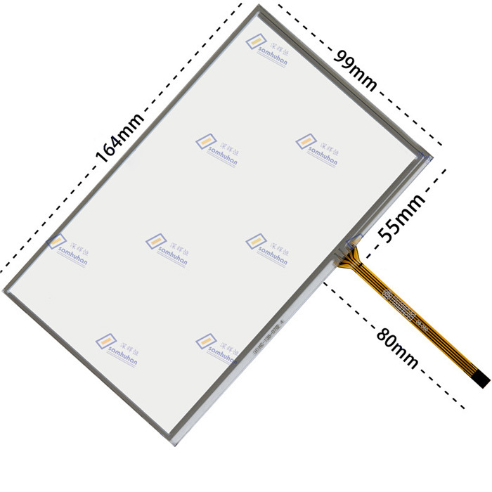 7" Touch Panel 4Wire Resistive Touch Digitizer