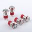 LED tlačítkový spínač 220V, 10A, 16mm - Vodotěsný IP67