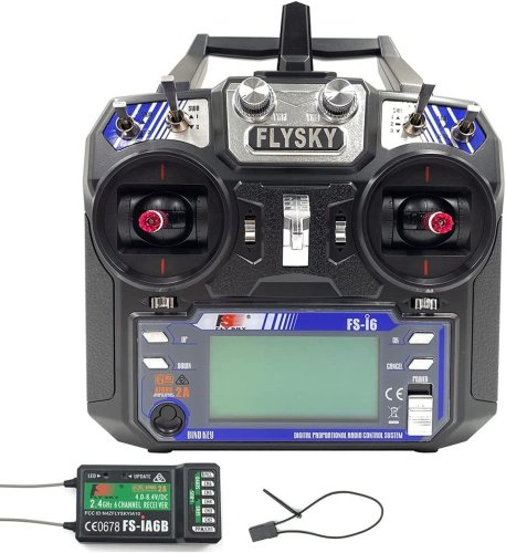 FlySky FS-I6 2.4GHz AFHDS Vysílač s Přijímačem iA6 - 6CH+